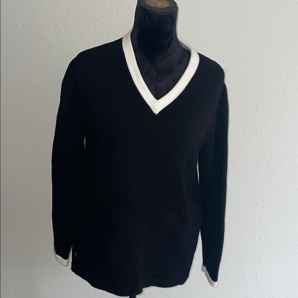 LAUREN RALPH LAUREN Black Knit Sweater